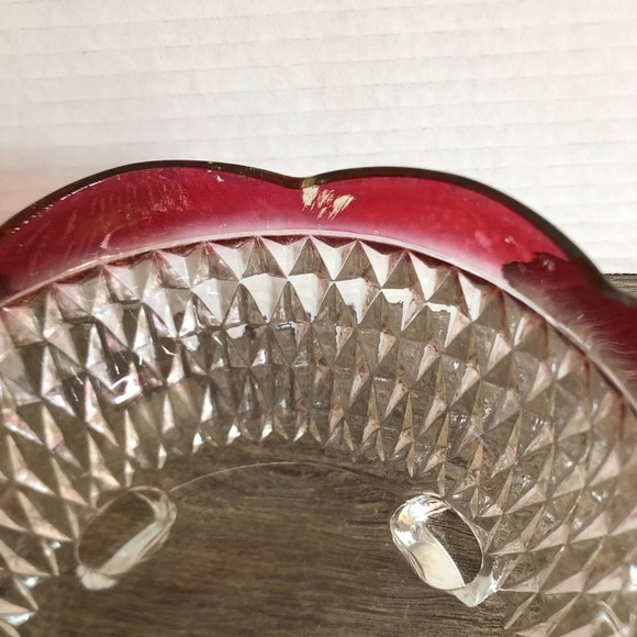 Vtg Indiana Glass Kings Crown Candy Bowl - Picture 4 of 12